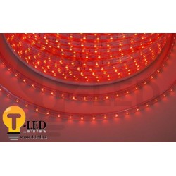 LED pásek 230V, 3.5W, 60 LED, IP67, Červená