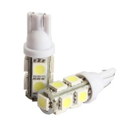 LED žárovka T10 W5W 9x 3SMD bílá