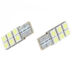 LED žárovka T10 W5W 6x 3SMD jednostranná bílá