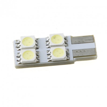 LED žárovka T10 W5W 4x 3SMD jednostranná bílá