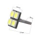LED žárovka T10 W5W 4x 3SMD top bílá