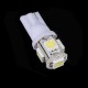 LED žiarovka T10 W5W 5x 3SMD biela