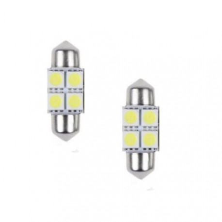 LED sufitka 31mm 4x 3SMD bílá