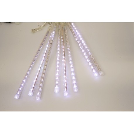 LED rampouchy - padající vločka - bílé s adapterem