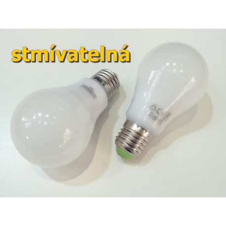 LED žárovka E27 9W stmívatelná