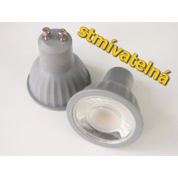 Stmívatelná LED žárovka GU10 7W 60°