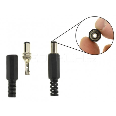 DC konektor napájecí kabelový samec