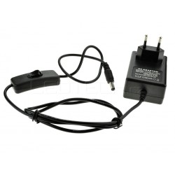 LED zdroj 12V 24W s vypínačem černý