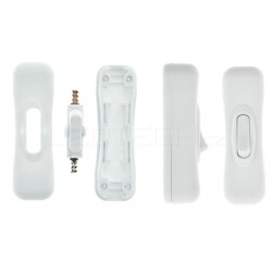 Vypínač mezišňůrový bílý