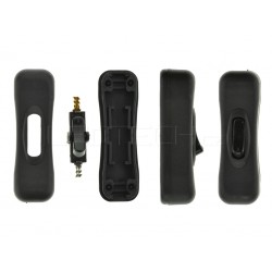 Vypínač mezišňůrový černý