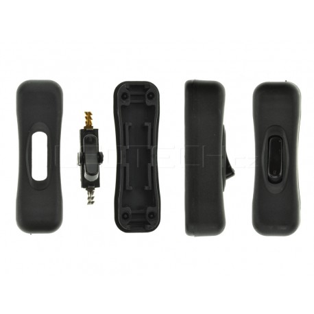 Vypínač mezišňůrový černý