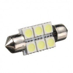 LED sufitka 36mm 6x 3SMD bílá