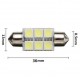 LED sufitka 36mm 6x 3SMD bílá