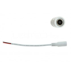 Napájecí DC konektor s kabelem samice barva bílá