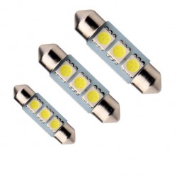 LED sufitka 36mm 3x 3SMD bílá