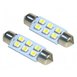 LED sufitka 39mm 6x SMD bílá
