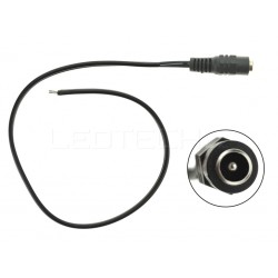 Napájecí DC konektor s kabelem samice barva černá