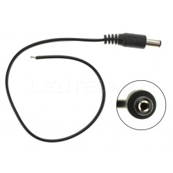 Napájecí DC konektor s kabelem samec barva černá