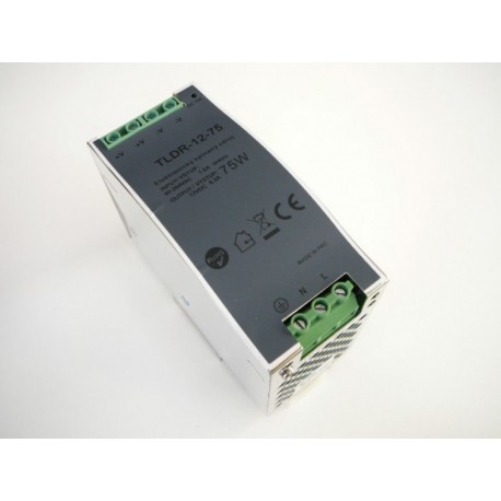 LED zdroj 12V 75W na DIN lištu - TLDR-12-75