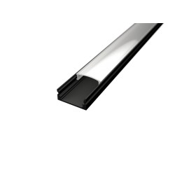 Nástenný LED profil Mini čierny bez difúzora