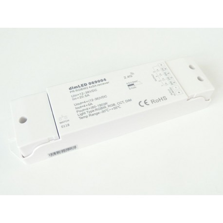 Přijímač dimLED PR RGBW2 - dimLED přijímač PR RGBW2 4x5A