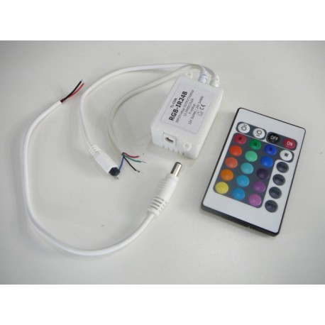 Dálkový LED infra ovladač IR24B pro RGB LED pásky