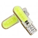 LED žárovka T10 W5W COB3 boční svit bílá