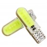 LED žárovka T10 W5W COB3 boční svit bílá