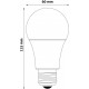 LED žárovka E27 10W 240°