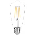 LED žárovka E27 8W FILAMENT ST57 2700K retro - Čirá