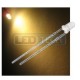 LED dióda 3mm teplá biela round 30°