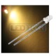 LED dioda 3mm teplá bílá round 30°