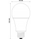 LED žárovka E27 10.5W FILAMENT retro - Čirá