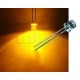 LED dioda 5mm oranžová ploché čelo 100°