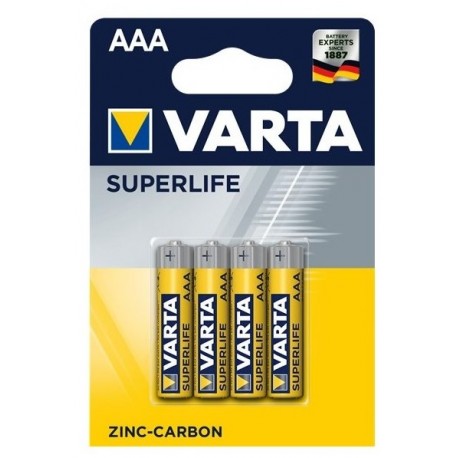 Varta Superlife Zinc-Carbon Micro Baterie AAA 4ks