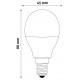 LED žárovka RGBW 5,5W E14 - 240°