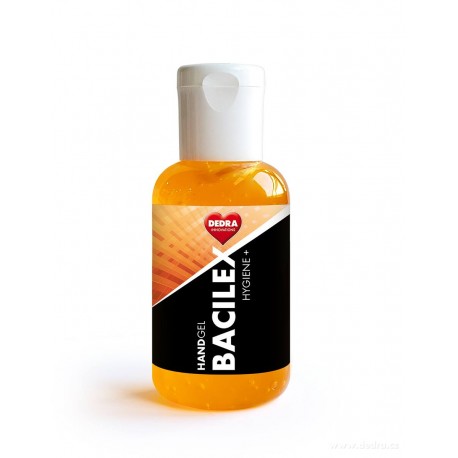 Čisticí gel na ruce s vysokým obsahem alkoholu, 50 ml, HANDGEL BACILEX HYGIENE+
