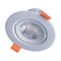 Solight LED podhledové světlo bodové, 9W, kulaté, stříbrné