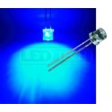 LED dioda 5mm modrá ploché čelo 100°