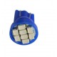 LED žárovka T10 W5W 8 SMD modrá
