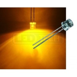 LED dioda 5mm žlutá ploché čelo 100°