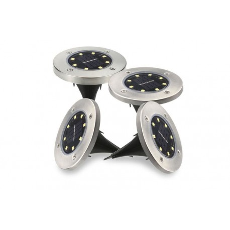 Sada kruhových solárních světel Disk Lights