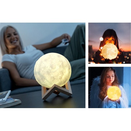 Designová dotyková lampička Měsíc