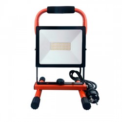 LED reflektor PRO se sklopným stojanem, 50W, 4250lm, 5000K, kabel se zástrčkou, IP65