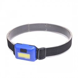 Čelová LED COB svítilna, 3W, modrá