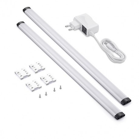 LED dotykové podlinkové a nábytkové svítidlo stmívatelné, 2x 5W, 4100K, 2x 50cm