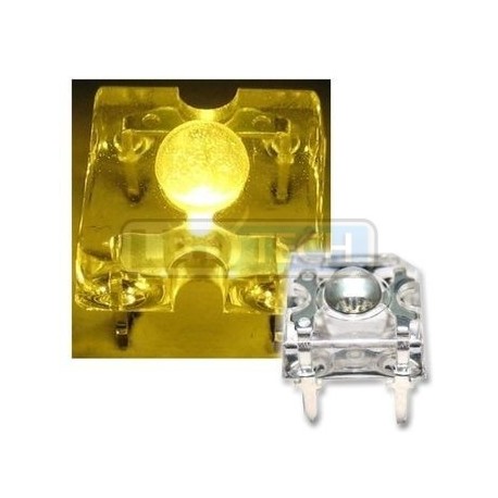 LED dioda Flux piranha žlutá 120°