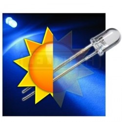 LED dioda 5mm modrá samoblikací 30°