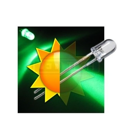 LED dioda 5mm zelená samoblikací 30°