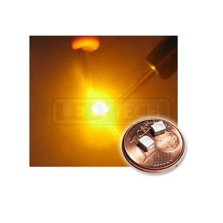LED smd dioda 3528 PLCC-2 žlutá - 170mcd / 120°